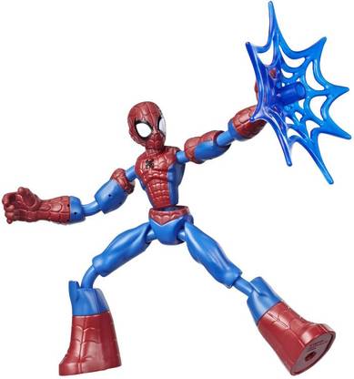 MARVEL Spider-Man Bend and Flex, 6-Inch Flexible Action Figure, Includes Web Accessory, Ages 6 And Up