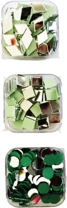 Diva Kit Of Round , Square, Diamond Shape Mirrors with Storage Box.(Medium sizes mirrors)