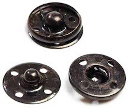 Aapal Collection Black Tich Button (pack of 40 ocs) Metal Buttons