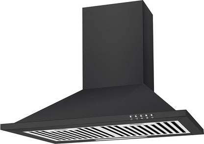 Kaff MEL BF 60 Wall Mounted Black 1025 CMH Chimney