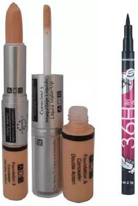ads Foundation And Concealer with Sketch Pen Eyeliner