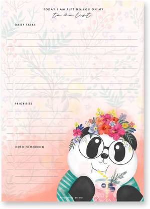 ARTCHETYPE STUDIO Notepad - Cute ft. Cubo, To-Do List B6 Note Pad Ruled 60 Pages