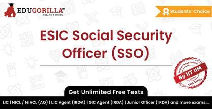 EduGorilla ESIC Social Security Officer (SSO)