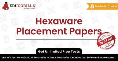EduGorilla Hexaware Placement Papers