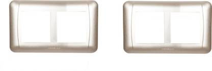 HAVELLS 18 Module Cover Plate (Gold,Pack of 2) Wall Plate