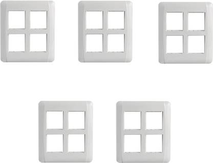 HAVELLS 8 Module Cover Plate (Pack of 5) Wall Plate
