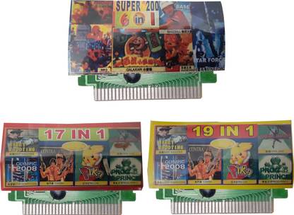 VK MART 8 Bit Tv Video Game Cassetts Like 6-IN-1-17-IN-1-19-IN-1  Gaming Accessory Kit