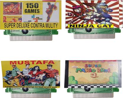 VK MART 8 Bit Tv Video Game Cassette like150,ninja,mustafa,mario3  Gaming Accessory Kit