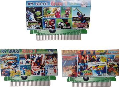 VK MART 8 Bit Tv Video Game Cassette like ky6010,ky8002,7-in-1  Gaming Accessory Kit