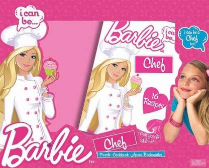 BARBIE I CAN BE CHEF 16 RECIPES CREATIVE PUZZLE GAME