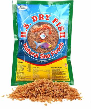 H.S Dry Fish Fish Dry Shrimp (Prawns Small) 80g Clean