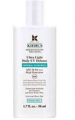 Kiehl's Sunscreen - SPF 50 PA++++ Ultra Light Daily UV Defense Mineral Sunscreen SPF 50 PA+++