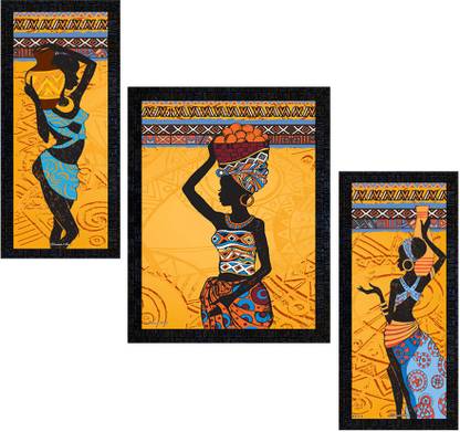 pnf Modern Abstract Art Set of 3 painting-1013- Digital Reprint 13.5 inch x 10.5 inch Painting