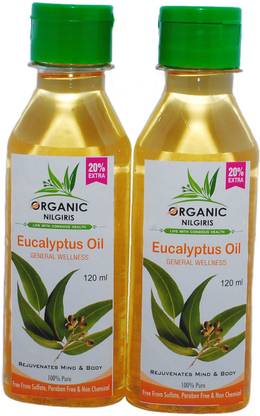ओर्गेनिक नीलगिरि यूकेलिप्टस ऑइल 100% ओरिजिनल ऑर्गेनिक 120 नीलगिरी थैलम डिस्काउंटेड बेस्ट प्राइस के साथ एक, दो और पीसेस के वायरस कॉम्बो पैक से लड़ता है