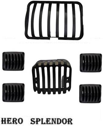 GRILLO New headlight grill & indicator grill set of 6 Bike Headlight Grill