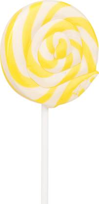 House Of Candy Luscious Lemon Spiral Lollipop – 55g, Lemon Candy with Sweet, Sour Lemon Flavours Lemon Candy