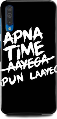 Blackfox Back Cover for Redmi Mi A3, Quotes, Cool Man,Attitude,Apna Time Aayega,Apna Time Apun Layega