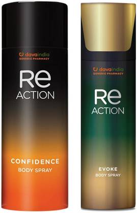 DAVAINDIA Re Action Evoke & Confidence Combo Body Spray  -  For Men & Women