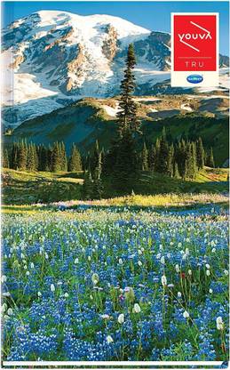 NAVNEET Youva Case Bound Long Book - Wonderland Series 21x33 cm Regular Notebook Single Line 384 Pages