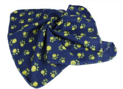 Hauck Warm Fleece Blanket Pet Dog Paw Print Pattern Soft Mat Dog, Cat Blanket