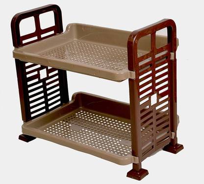 mastBus (Set of 1) Coke Table Stand With 2 Rack | Stand | Rack | Organizer Storage Box Plastic Wall Shelf