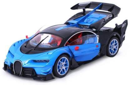 meeraenterprise Rechargeable 1:12 Scale Modified Bugatti Style Rc Car with Fully Function Doors and Dicky (Bugatti Style) (Multicolor)
