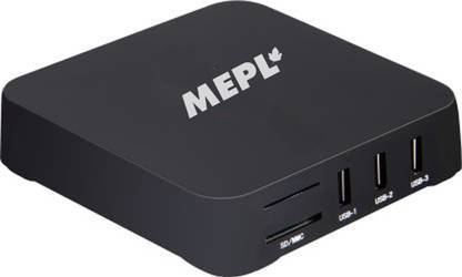 MEPL Smart Streaming 4K Android TV Box Support 7.1, Quad-Core 1.20 GHz, Mali-400 MP Media Streaming Device