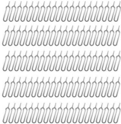 BBS PRO ( PACK OF-100 PCS ) SIM Card Tray Open Eject Pin Removal Tool Needle Opener Ejector for All Phones Sim Adapter (Steel) Sim Adapter