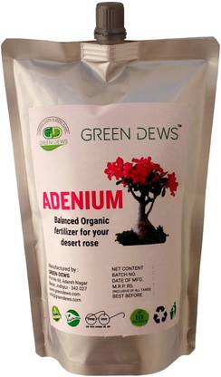 Green Dews ADENIUM BALANCED ORGANIC FERTILIZER FOR DESERT ROSE Manure
