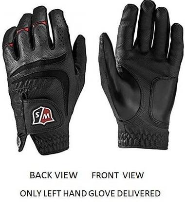 WILSON GRIP SOFT BLACK MENS LEFT HAND GOLF GLOVES SIZE 23 CM Golf Gloves