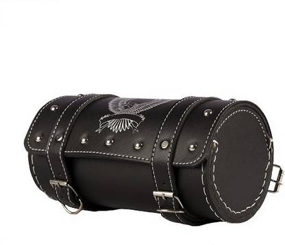 GLITO Royal Enfield Bullet Side Bag/Saddle/Travel Bag/Carrier for All Bikes (Black) Saddle Bag Black Leatherette Motorbike Saddlebag