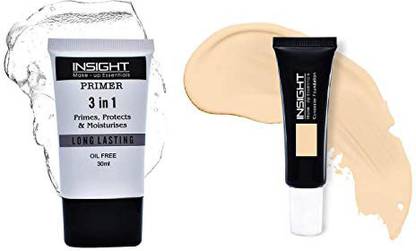 Insight Concealer Foundation With 3 In 1 Long Lasting Transparent Face Primer