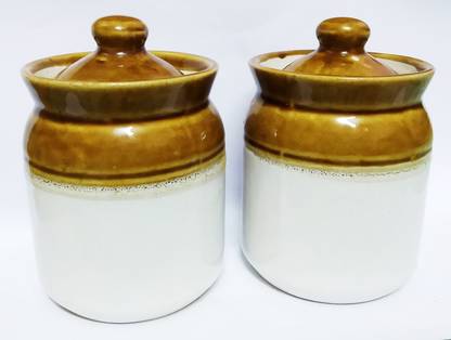 dwij collection 250ml - 250 ml सिरेमिक अचार की बरनी