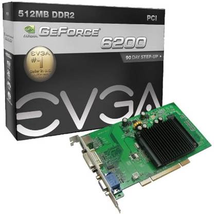 EVGA ASINB001V9LQC0 DDR2 512 MB NVIDIA Chipset 64 bit 300 MHz Graphics Card