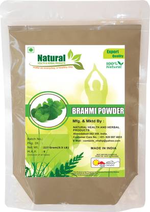 Natural Health and Herbal Products Brahmi Leaves Bacopa Monnieri Powder For Complete Hair Care Naturally