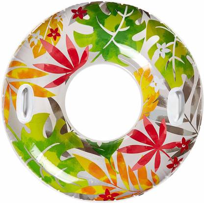 Fixoria Flower Inflatable Swim Ring Idea for Swimming Pool, Beach, Raftting, Swimming Pool Toys for Baby, Float Swim Ring, Raft Tube Ring, Swimming Safety Tube Swim Floatation Belt