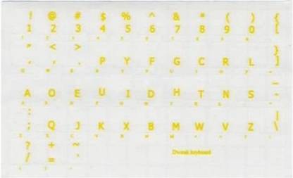 4Keyboard KEYBOARD STICKERS Laptop Keyboard Skin