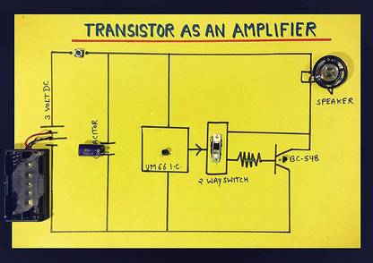 Scientrox Science Projects Transistor As an Amplifier (Yellow)