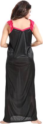 SIDWA satin Night Dress Nighty for Women