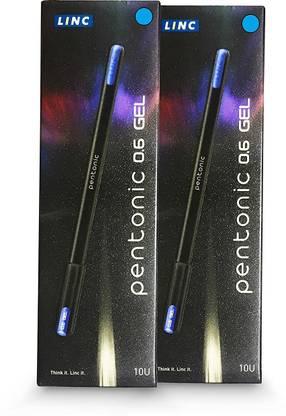 Pentonic 0.6 mm Gel Pen | Quick Dry, Waterproof Ink For Smooth Writing Gel Pen
