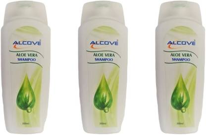 Alcove Aloevera Shampoo Pack of 3 (200ml*3)