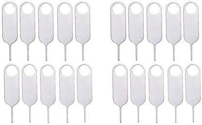 BBS PRO ® (Pack of-20 Pcs ) Best New SIM Card Tray Open Eject Pin Removal Tool Needle Opener Ejector for All Phones Sim Adapter (Steel) Sim Adapter