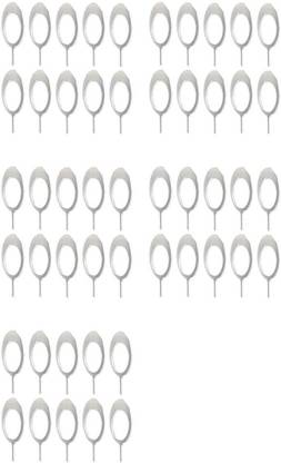 BUMTECH ( Pack of-50 pcs) SIM-Card-Tray-Open-Eject-Pin-Removal-Tool-Needle-Opener-Ejector-for-All-Phones- Sim Adapter (Steel) Sim Adapter