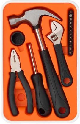 IKEA Practical hand tools for all your basic needs at home. The tools have an easy to grip handle of soft synthetic rubber. You can also use the hammer as a rubber mallet, since separate rubber casing is included. Comprises: Hammer with separate rubber casing, adjustable spanner, combination pliers, bits screwdriver with bits for slotted, cross-headed, allen screws and bradawl. Socket Set