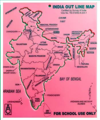 clipper INDIA MAP STENCIL Stencil