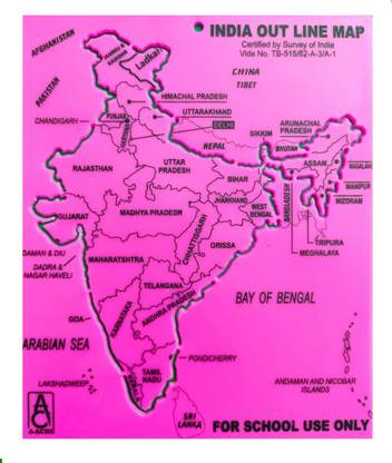 clipper INDIA MAP STENCIL STURCTURE Stencil