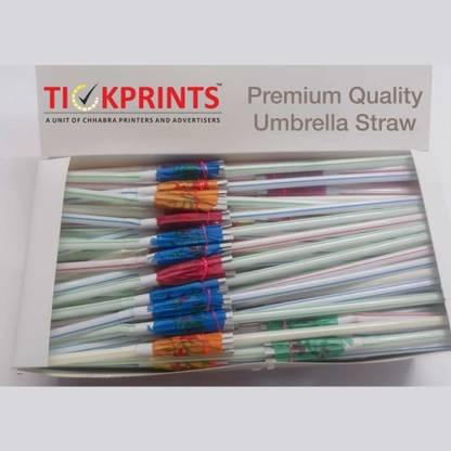 Tickprints Bendable Drinking Straw