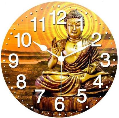 saanvishubh Analog 28 cm X 28 cm Wall Clock