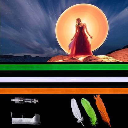 Highgrade Light Painting Photography kit Includes 3 Light Painting Tubes, a Rechargeable Flashlight and Feathers (Multicolour)