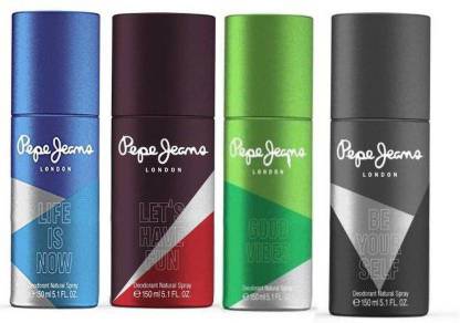 Pepe Jeans Lets Have Fun Life Is Now Deodorant Spray  -  For Men